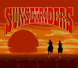 Sunset Riders (bootleg of Megadrive version) Title Screen